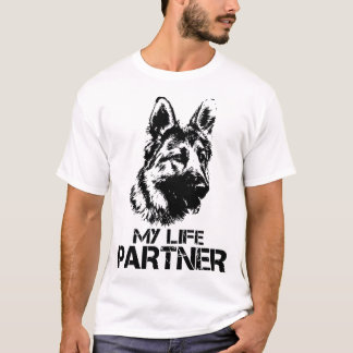 T-shirt mon chien de berger allemand d'associé de la vie