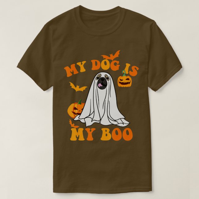 T-shirt Mon Chien Est Boo Drôle Propriétaire Chien Boo Gho (Design devant)