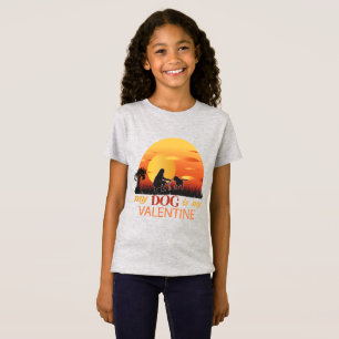 T-Shirt mon chien est ma valentine, mon chien est ma valen