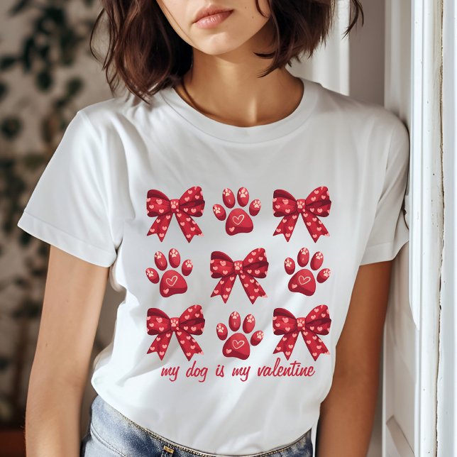 T-shirt Mon Chien Est Mes Patrouilles Saint Valentin Rouge (Créateur téléchargé)