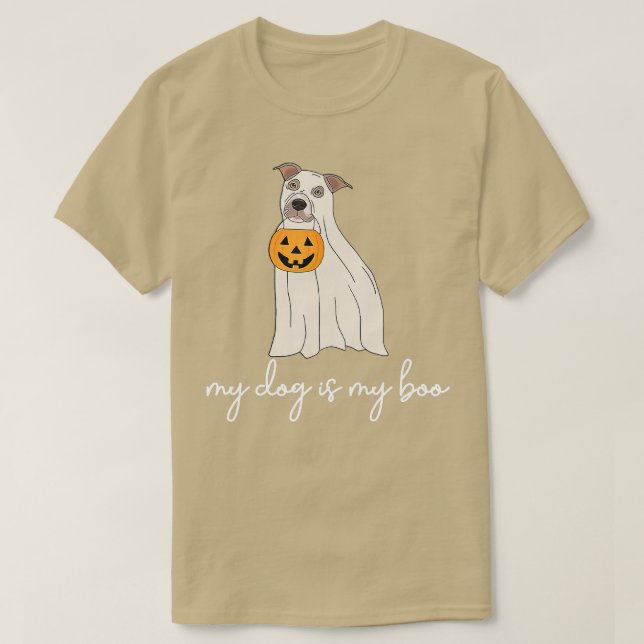 T-shirt Mon Chien Est Mon Boo Drôle Propriétaire Chien Boo (Design devant)