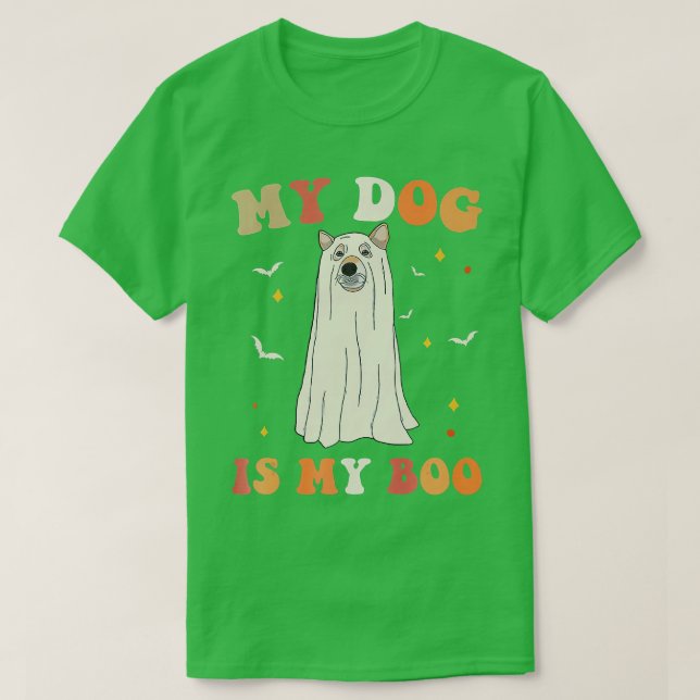T-shirt Mon Chien Est Mon Boo Drôle Propriétaire Chien Boo (Design devant)