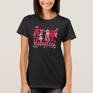 T-shirt Mon Chien Est Mon Coeur Saint Valentin Bonbons Val