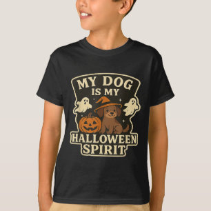 T-shirt Mon chien est mon esprit d'Halloween _ Amateur de