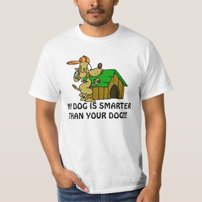 T-SHIRT MON CHIEN EST PLUS FUTÉ QUE VOTRE… (Devant)