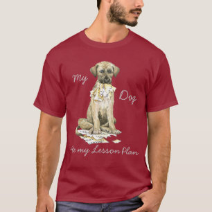 T-shirt Mon chien-loup irlandais a mangé mon plan de cour