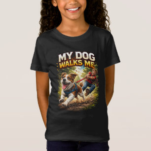 T-Shirt Mon chien me promène