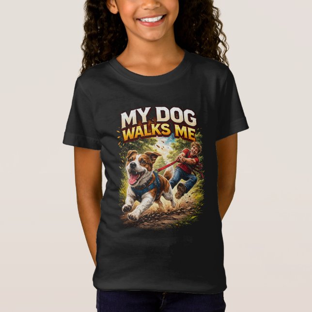 T-Shirt Mon chien me promène (Devant)