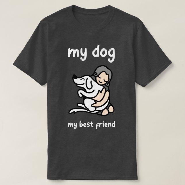 T-shirt Mon chien Mon meilleur ami (Design devant)