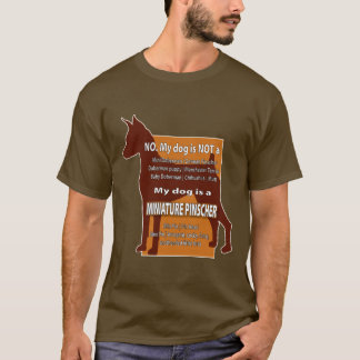 T-shirt Mon chien n'est pas un mini Dobie !