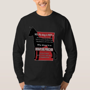 T-shirt Mon chien n'est pas un mini Dobie !