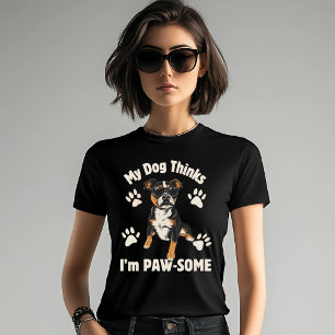 T-shirt Mon Chien pense que je suis Paw-some
