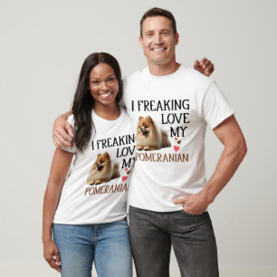 T-shirt Mon Chien Poméranien mignon