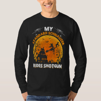 T-shirt Mon chien schnauzer standard fait du covoiturage H
