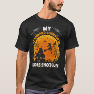 T-shirt Mon chien schnauzer standard fait du covoiturage p