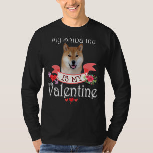 T-shirt Mon Chien Shiba Inu Est Mon Coeur Saint Valentin H