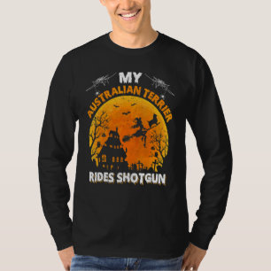 T-shirt Mon chien terrier australien fait du covoiturage H