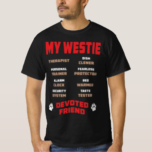 T-shirt Mon chien Westie Consacré Ami Cadeau