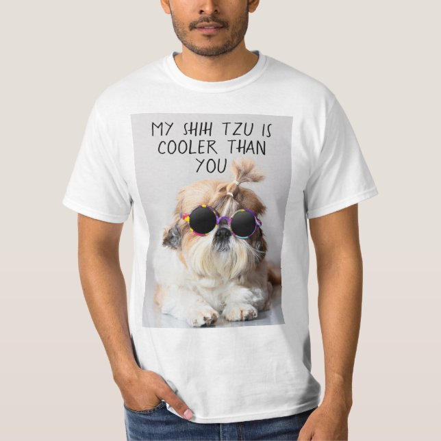 T-shirt Mon Chih Tzu Est Glacière Que Vous Les Lunettes De (Devant)