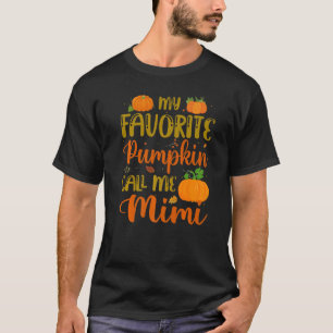 T-shirt Mon Citrouille préféré M'appeler Mimi Citrouille é