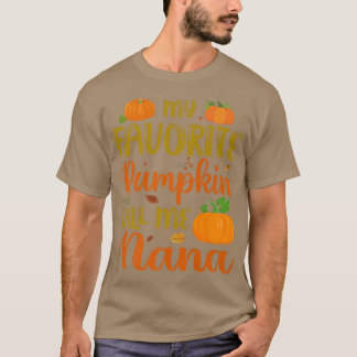 T-shirt Mon Citrouille préféré M'appeler Nana Citrouille é