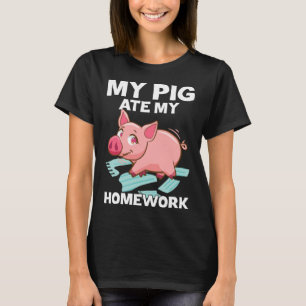 T-shirt Mon Cochon A Mangé Mon Porcelet De Travail