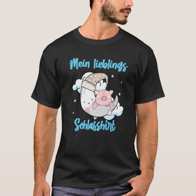 T-shirt Mon Cochon De Cochon Mini Lune De Cochon Préféré D (Devant)