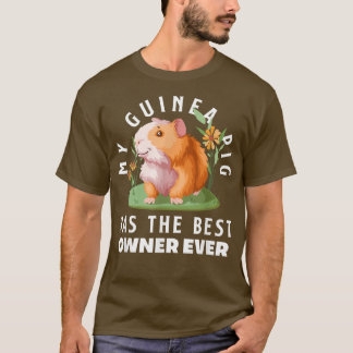 T-shirt Mon Cochon De Guinée A Le Meilleur Propriétaire Ja