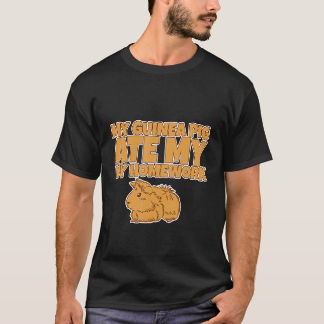 T-shirt Mon Cochon De Guinée A Mangé Mes Mains (Devant)