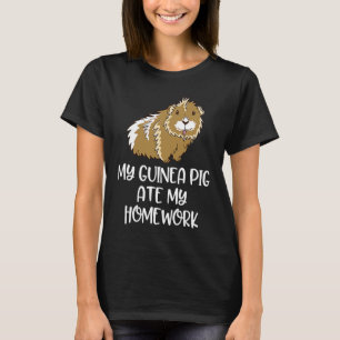 T-shirt Mon cochon d'Inde a mangé mes devoirs