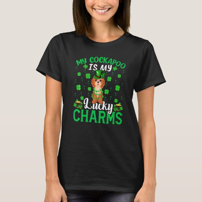 T-shirt Mon Cockapoo Sont Mes Chic Charms Cockapoo St Patr (Devant)