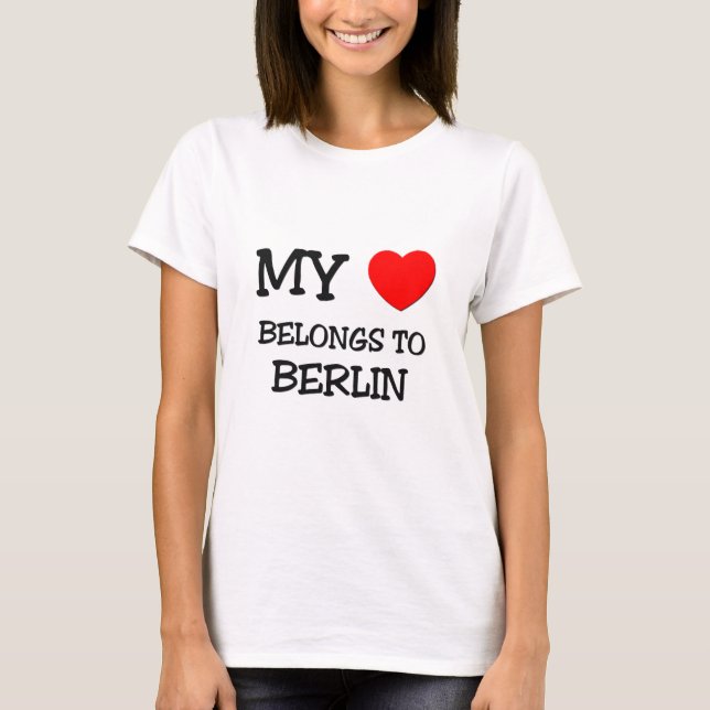 T-shirt Mon coeur appartient à BERLIN (Devant)