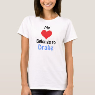 T-shirt Mon coeur appartient à Drake