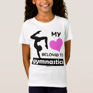 T-Shirt Mon coeur appartient à la gymnastique