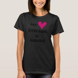 T-shirt Mon coeur appartient à la tante