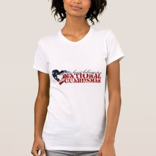 T-shirt Mon coeur appartient à un garde national