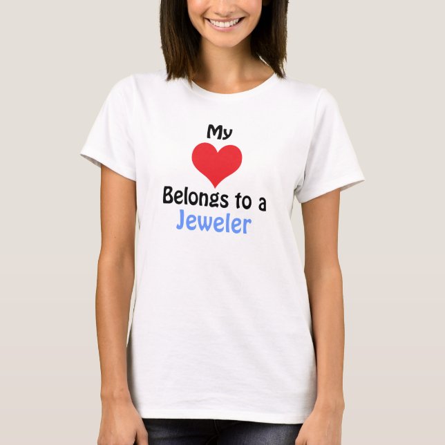 T-shirt Mon coeur appartient à un joaillier (Devant)