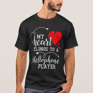 T-shirt Mon coeur appartient à un joueur de microphone