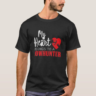 T-shirt Mon Coeur Appartient À Un Vêtement De Conception B