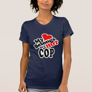 T-shirt Mon coeur appartient à une cannette de fil chaude