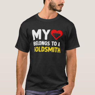T-shirt Mon Coeur Appartient À Une Fin De Créatrice De Bij
