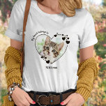 T-shirt Mon Coeur Appartient À Une Photo Personnalisée D'A<br><div class="desc">Emportez votre meilleur ami avec vous partout où vous allez avec cette chemise amoureux des chats photo pour animaux de compagnie personnalisée ! Un must pour chaque amoureux des chats, chat maman et chat papa ! Une tournure amusante sur I Love My Cat, cette chemise cite "My Heart Belongs To"...</div>