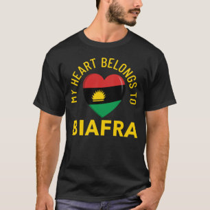 T-shirt Mon Coeur Appartient Au Biafra
