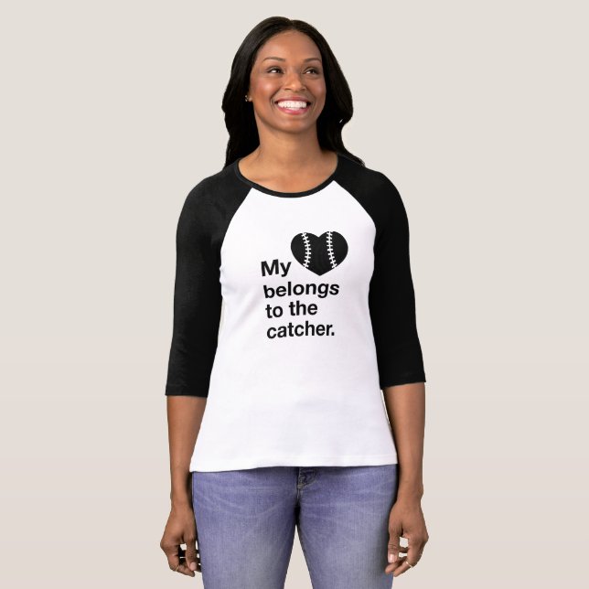 T-shirt Mon coeur appartient au receveur (Devant entier)