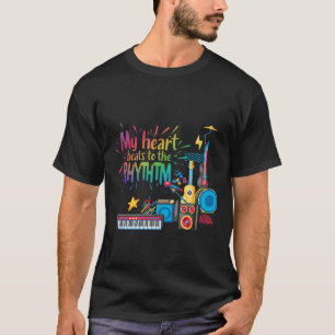 T-shirt Mon coeur bat au rythme.