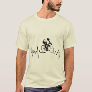 T-shirt Mon Coeur bat pour le cyclisme