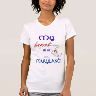 T-shirt Mon coeur est dans le Maryland