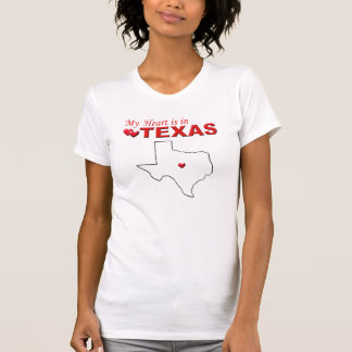T-shirt Mon coeur est dans le Texas