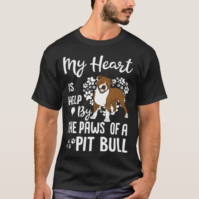 T-shirt Mon Coeur Est Tenu Par Les Pattes D'Un Taureau De  (Devant)