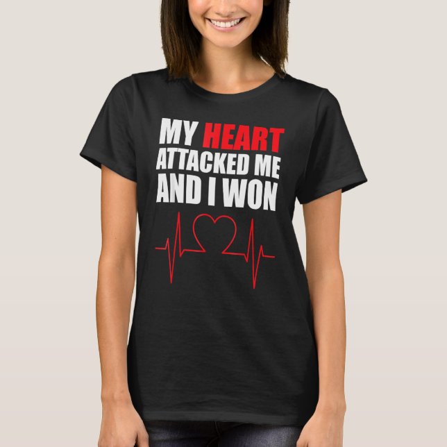 T-shirt Mon Coeur m'a attaqué (Devant)